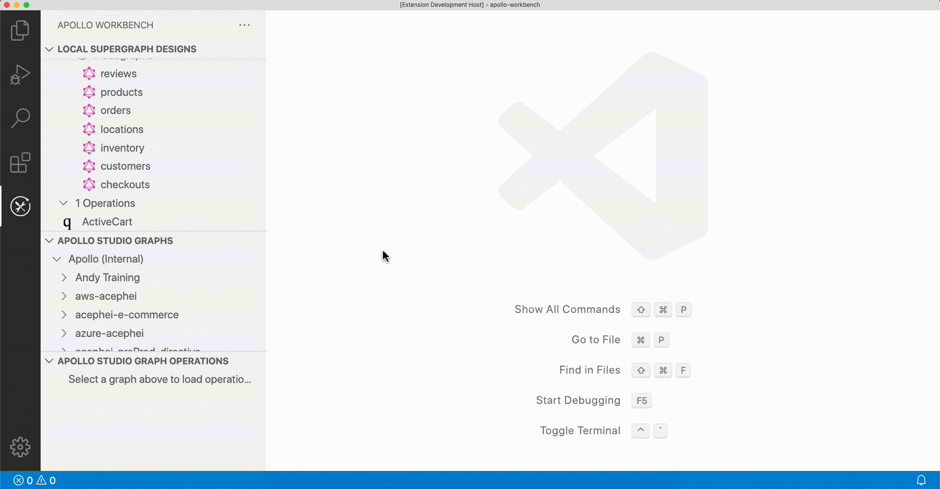 Apollo Workbench Operations with Apollo Studio